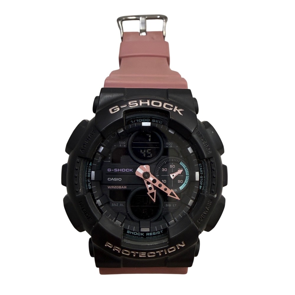 Casio G-Shock GMA-S140 Black Pink Rose Gold Analog Digital Sport Watch 5613